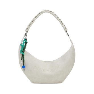 Desigual Tassen, Dames, Grijs, ONE Size, Half Logo Zante Tas