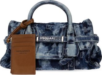Dsquared2 Twin Bag - Dames - Handtassen - Blauw - ONE Size - Katoen - Tassen