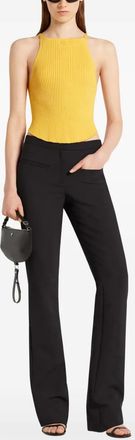 Courrèges Canotta a coste - Giallo