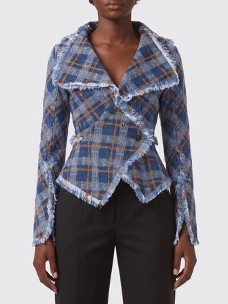 Vivienne Westwood Blazer in denim di cotone tartan