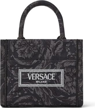 Versace Barocco Jacquard Tote - Dames - Shoppers - Zwart - ONE Size - Katoen - Tassen