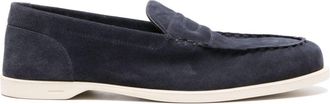 John Lobb Pace su&egrave;de leren loafers