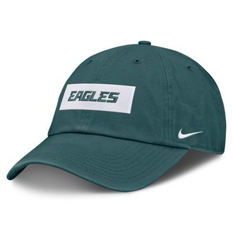 Nike Philadelphia Eagles Primetime Club Wordmark Nike Mens NFL Adjustable Hat in Green | NF023JD86-ZW0
