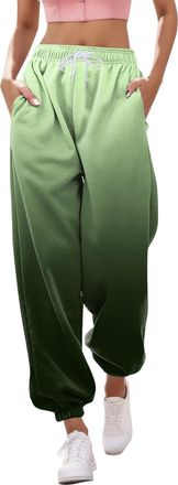 Generic Color Changing Baggy Cinch Bottom Sweatpants Womens Joggers Sweatpants with Pockets Sport Cozy High Waisted Lounge Pants Relaxed Fit Casual Active Dra