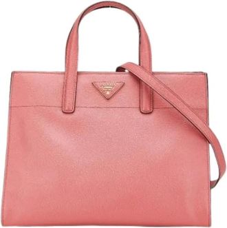 Prada Pre-owned Handbags, female, Pink, Size: ONE SIZE Pre-owned Vintage Handbag