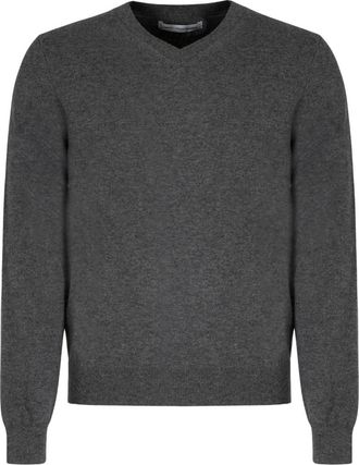 Comme Des Gar&ccedil;ons Grey V Neck Sweater