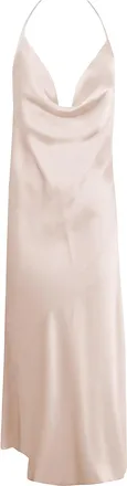 Pinko Draped Midi Dress in Double-Face Satin