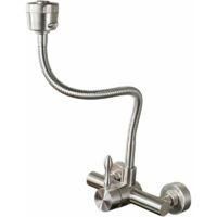 OEM Grifo Mezclador De Cocina De Acero Inoxidable 304, Grifo Mural De 360&deg; Con Ca&ntilde;o Flexible (montaje En Pared)