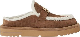 Fendi Dames, Schoenen, Bruin, Maat: 41 EU Suède