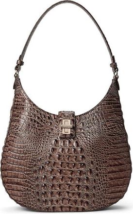 Brahmin Fallon Womens Handbags Smokey Taupe, Leather