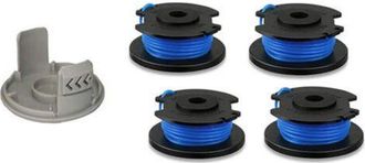 OEM Ryobi One Plus Ac14rl3a 18v 24v 40v 3m 0.1cm Carrete De Repuesto, Fuente De Alimentaci&oacute;n De Automatizaci&oacute;n Inal&aacute;mbrica Con Tapa Ac14hca (4 Carretes, 1