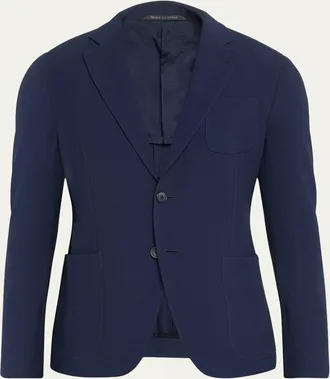 Giorgio Armani Mens Textured Suit Separate Jacket
