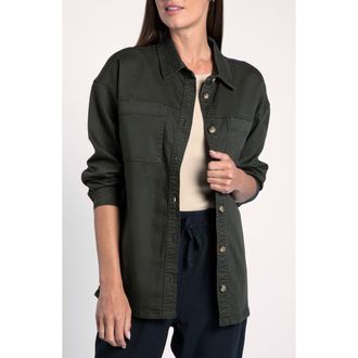 Thread & Supply Berkley Shirt Jacket in Black Olive at Nordstrom Rack, Size Medium