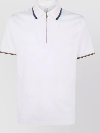 Paul Smith mens polo shirt contrast trim short sleeves