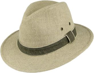 Dorfman Pacific Hats Hemp Safari Hat - Beige L