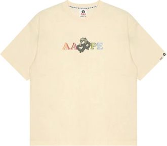 Aape By A Bathing Ape T-shirt con stampa - Toni neutri