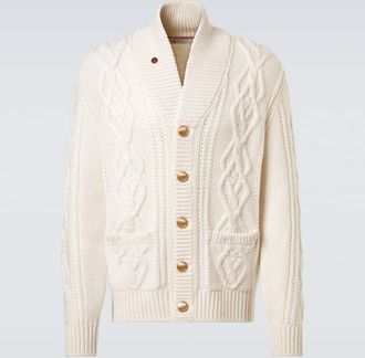 Brunello Cucinelli Cardigan in cashmere a trecce