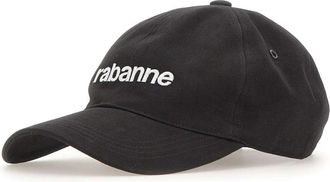 Paco Rabanne Logo Cap - Dames - Petten - Zwart - ONE Size - Katoen - Accessoires
