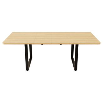 Urban Meuble Mesa de comedor extensible, color roble, 140/180/220 cm