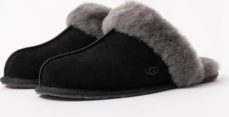 UGG Womens UGG Scuffette II Womens Slipper - Black/Grey - Black/Multi - Size: 4