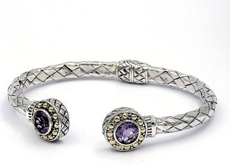 Samuel B. Woven Bangle in Purple at Nordstrom Rack