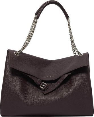 Orciani Venus Soft Midi Schoudertas - Dames - Schoudertassen - Bruin - ONE Size - Leer - Tassen