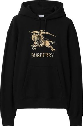 Burberry logo-print cotton hoodie - men - Cotton - XXXL - Black