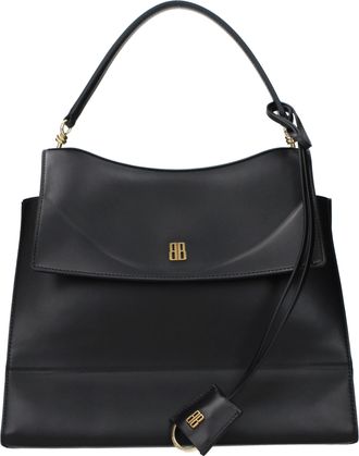 Balenciaga Damess Nano handtas zwart leer