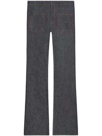 Courr&egrave;ges bootcut jeans - men - Cotton/Elastane - 28 - Grey