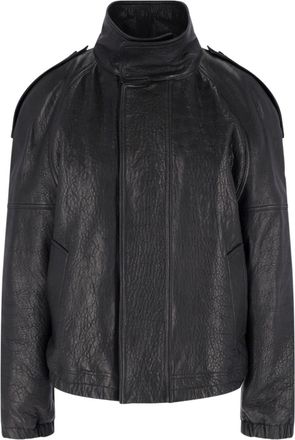 Saint Laurent Giacca In Pelle Di Agnello