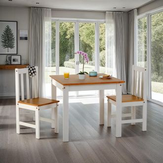 Seconique Ludlow 1+2 Dining Set in White