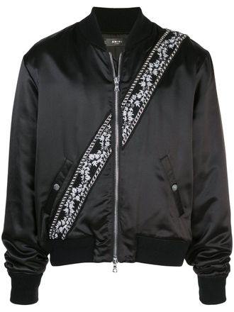 Amiri Bomber con dettagli a contrasto - Nero