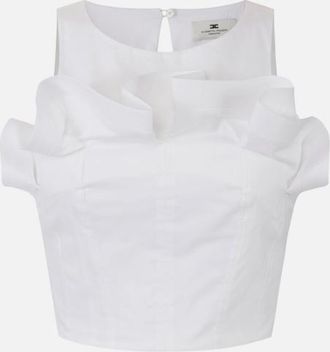 Elisabetta Franchi Top With Ruffle