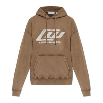 Off-white Hoodies, male, Brown, Size: 3XL The Hoodie