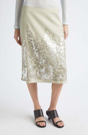 Paloma Wool Ara Paillette Skirt in 246 - Khaki at Nordstrom, Size 12 Us