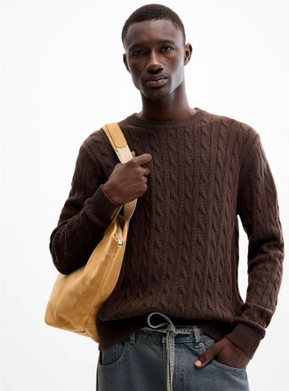 Le 31 Mens Twisted-cable sweater