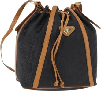 Saint Laurent Bolso de hombro de lona Pre-owned - Pre-owned - Mujer - Negro - ONE SIZE