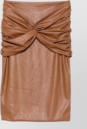 Elisabetta Franchi faux leather high-rise midi pencil skirt