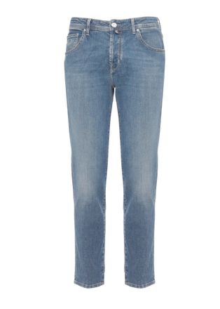 Jacob Cohen Blue Scott Cotton Jeans