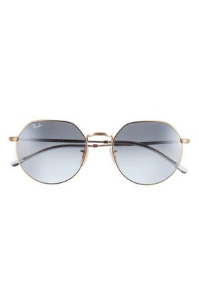 Ray-Ban Jack 55mm Irregular Sunglasses in Blue Gradient at Nordstrom