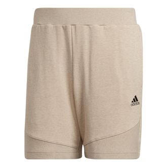adidas Mens adidas BotanDyed Short Solid Color Straight Loose Shorts Light Khaki HE3067
