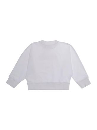 Moschino Girls Crewneck Sweatshirt White Cotton Hoods & Sweatshirts