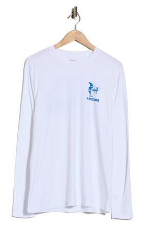 Vintage Summer Swimwear UPF 50+ Long Sleeve Graphic Sunshirt in White at Nordstrom Rack, Size Xx-Large