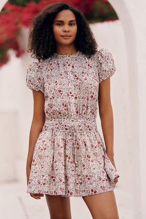 Sundays Poppy 100% Cotton Mini Dress