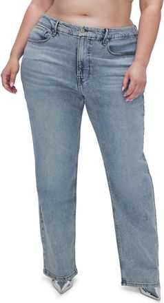 Good American Good 90s Jeans in Blue690 at Nordstrom, Size 12