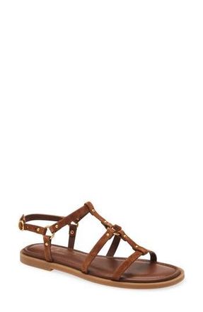 Rag & Bone Geo Stud Gladiator Sandal in Umber Suede at Nordstrom Rack, Size 6.5Us / 36.5Eu