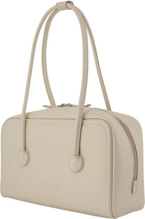 Marge Sherwood Womens Soft Cowhide Leather Shoulder Bag Beige