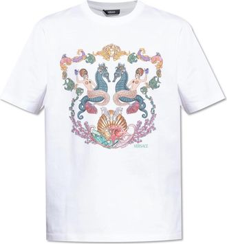 Versace Hombre, Camisetas, Blanco, Talla: L