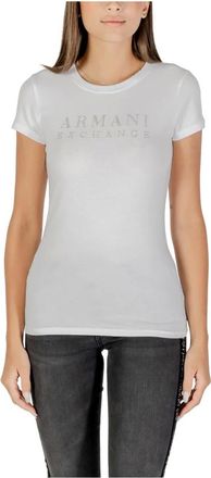 A|X Armani Exchange Tops, Dames, Wit, XL, Katoen, Xw 001349 Af 17173 T-shirt