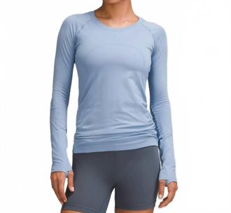 lululemon Swiftly Tech Long Sleeve 2.0 Top In Blue Willow